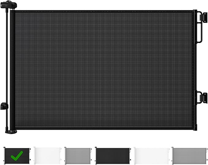 Cumbor Baby Gate Dog Gate Retractable for Stairs Indoor, Extends up to 55" Wide Mesh Dog Gate for... | Amazon (US)