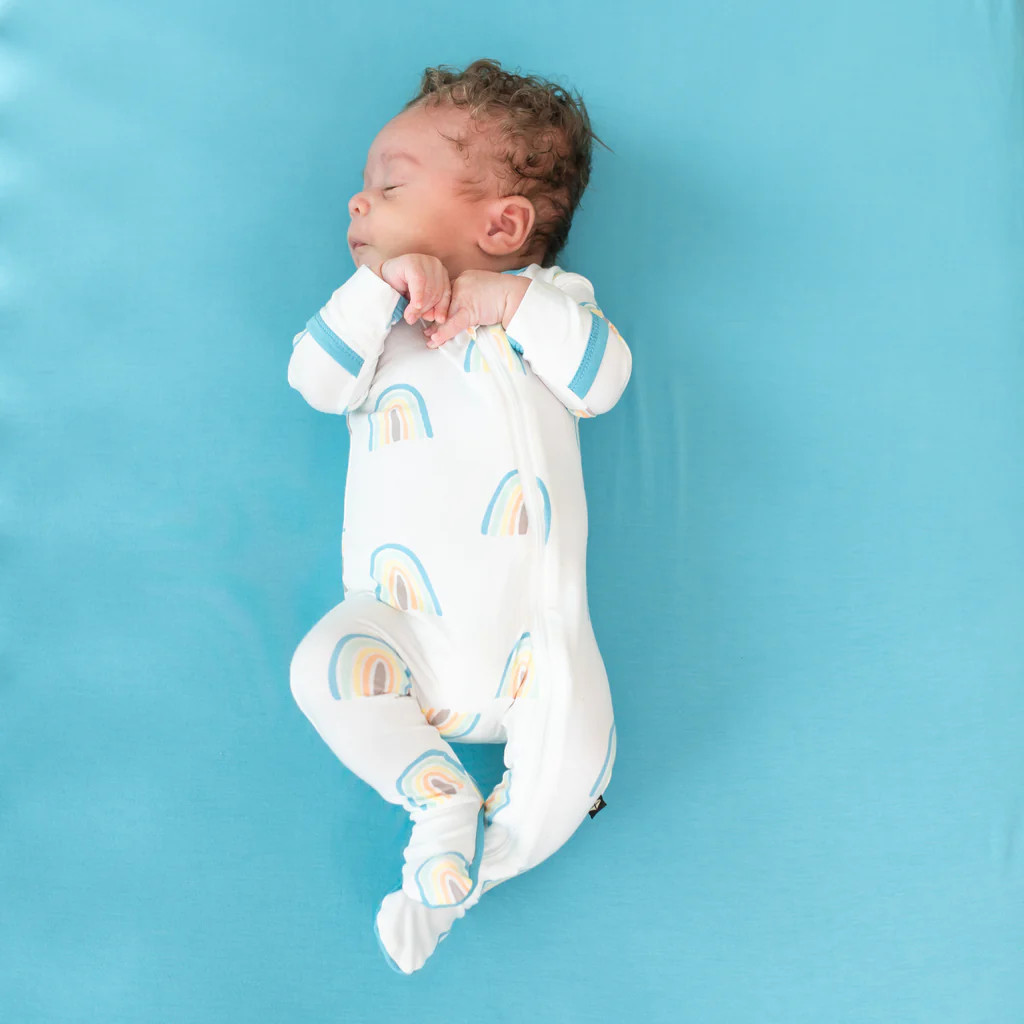 Zippered Footie in Makai Rainbow | Kyte BABY