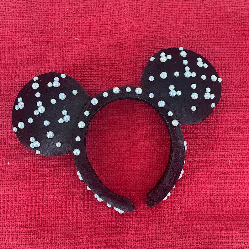 Black Padded Pearl Ears | Etsy (US)