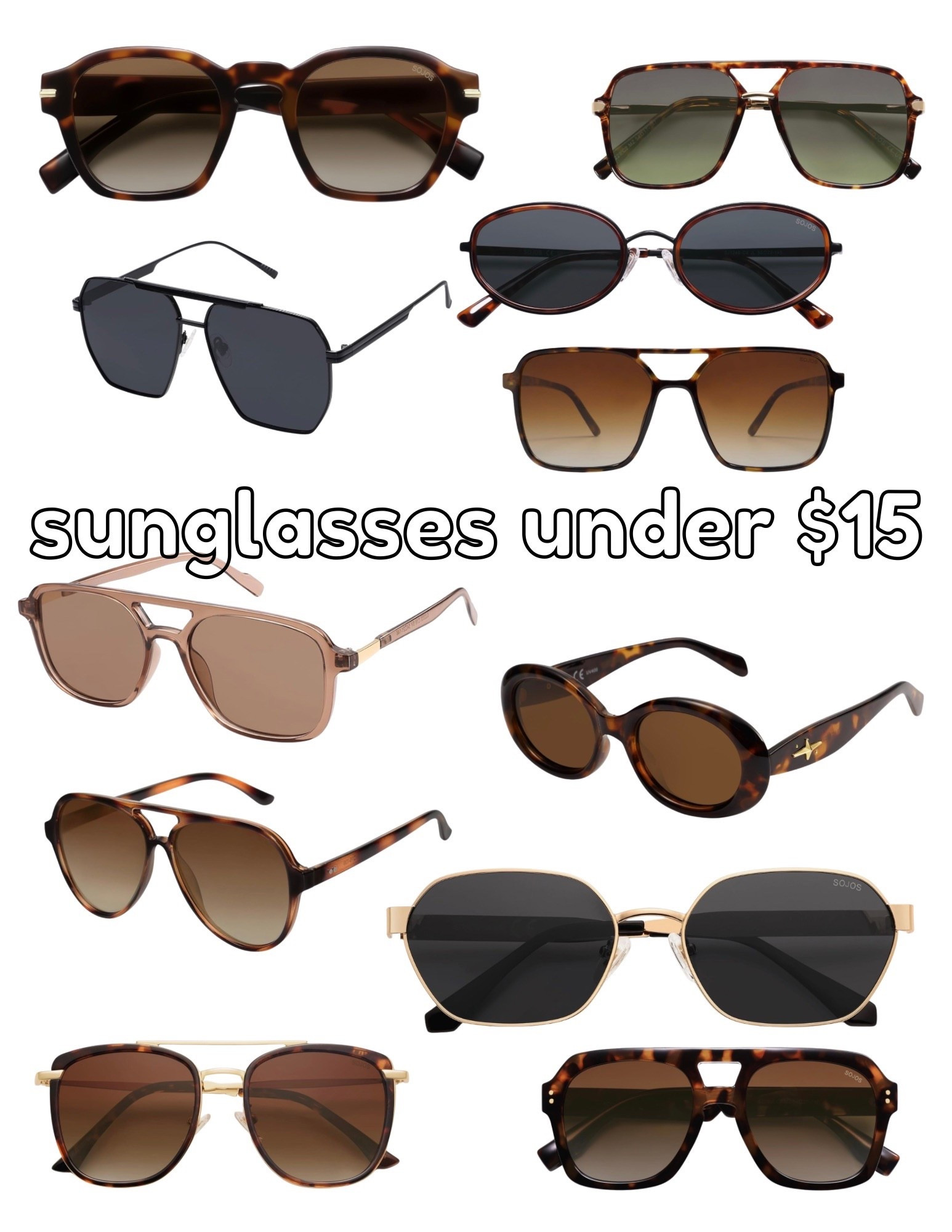 Sunglasses under $15

Amazon/SOJOS/spring time

#LTKSaleAlert #LTKBeauty #LTKootd