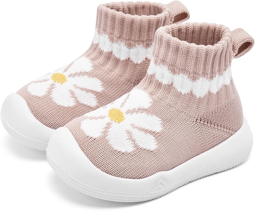 Baby Shoes Boys Girls Non-Slip Baby Sock Shoes Lightweight Infant First Walking Sneakers | Amazon (US)