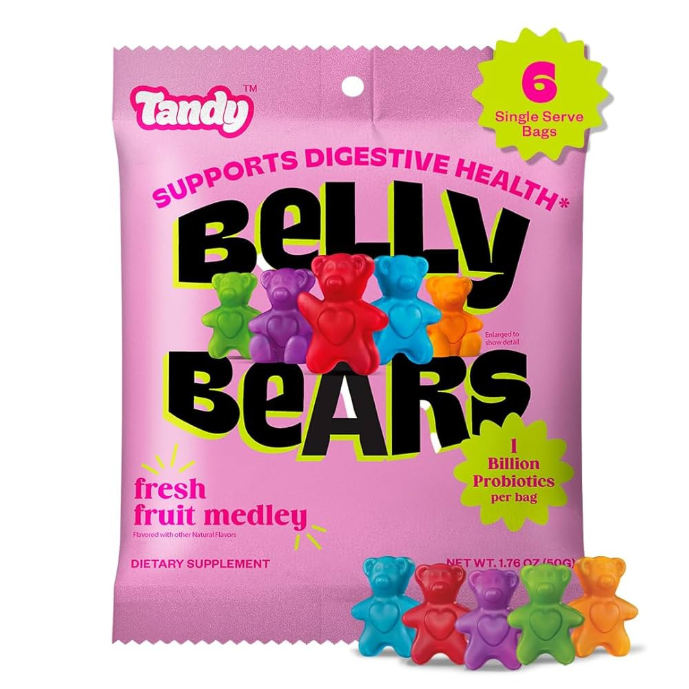 Tandy Belly Bears Fiber & Probiotic Gummies I Daily Digestive Health Gummies for Gut Health with ... | Amazon (US)