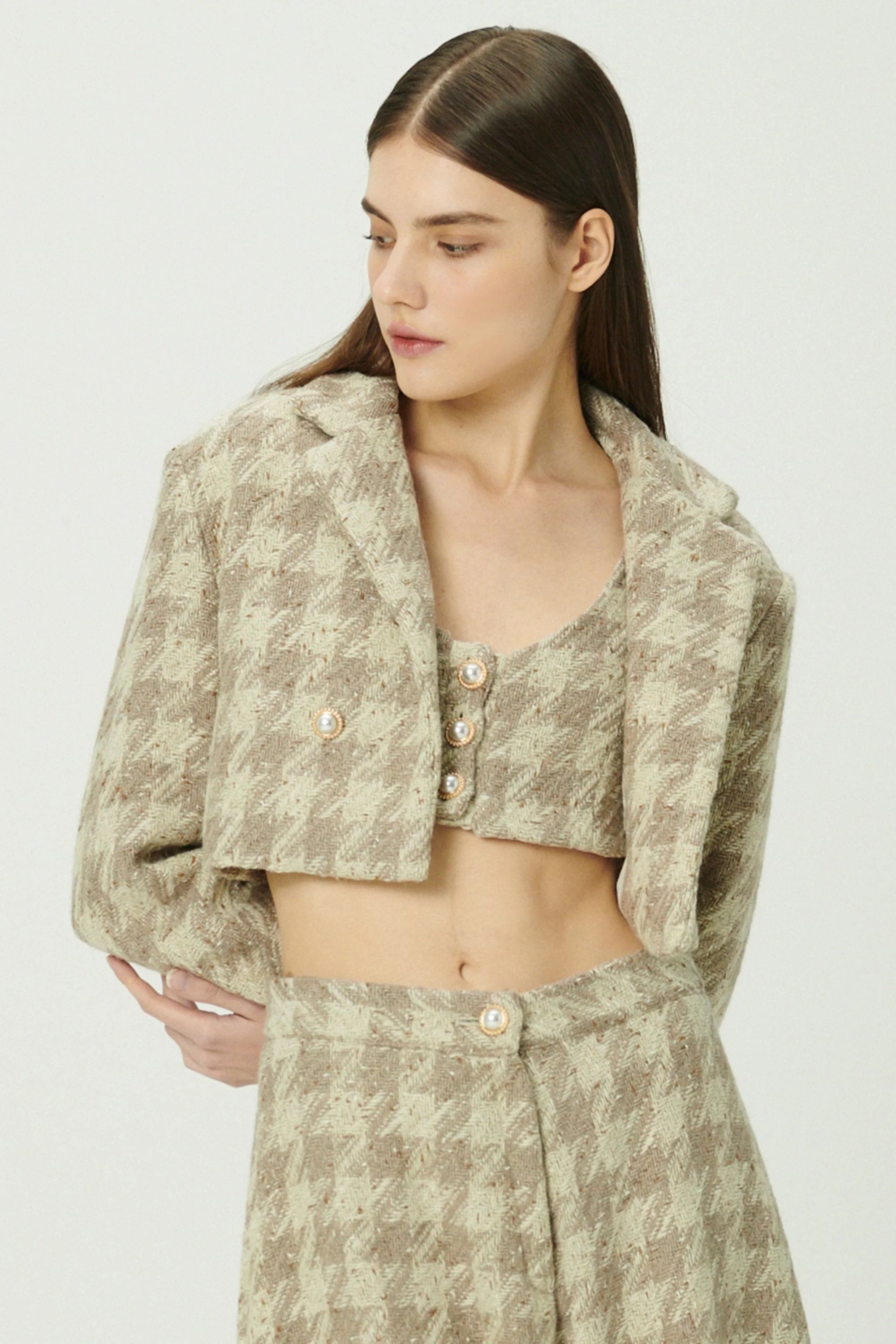 Milla Tweed Crop Jacket | Storets (Global)