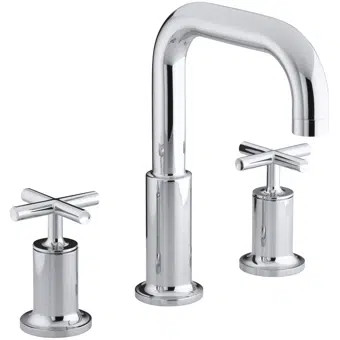 K-T14428-3-BGD Purist Deck-Mount Bath Faucet Trim for High-Flow Valve with Cross Handles, Valve N... | Wayfair North America
