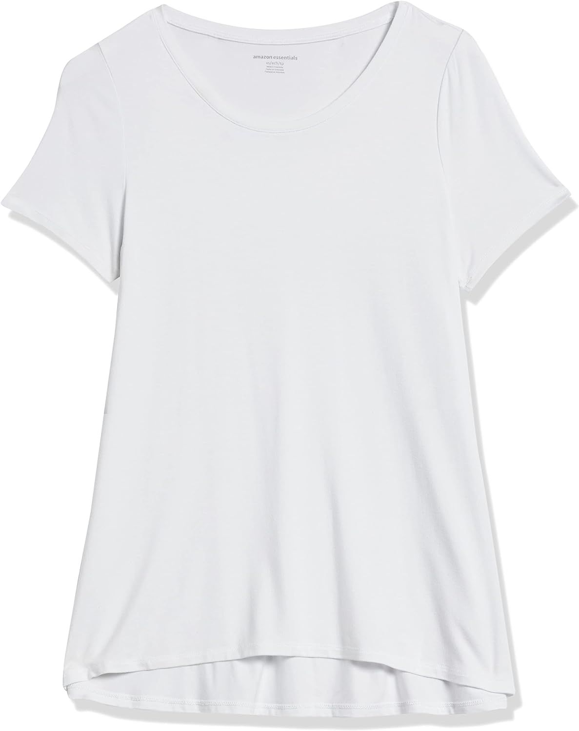Amazon Essentials Women's Relaxed-Fit Short-Sleeve Scoopneck Swing Tee (Available in Plus Size) | Amazon (US)