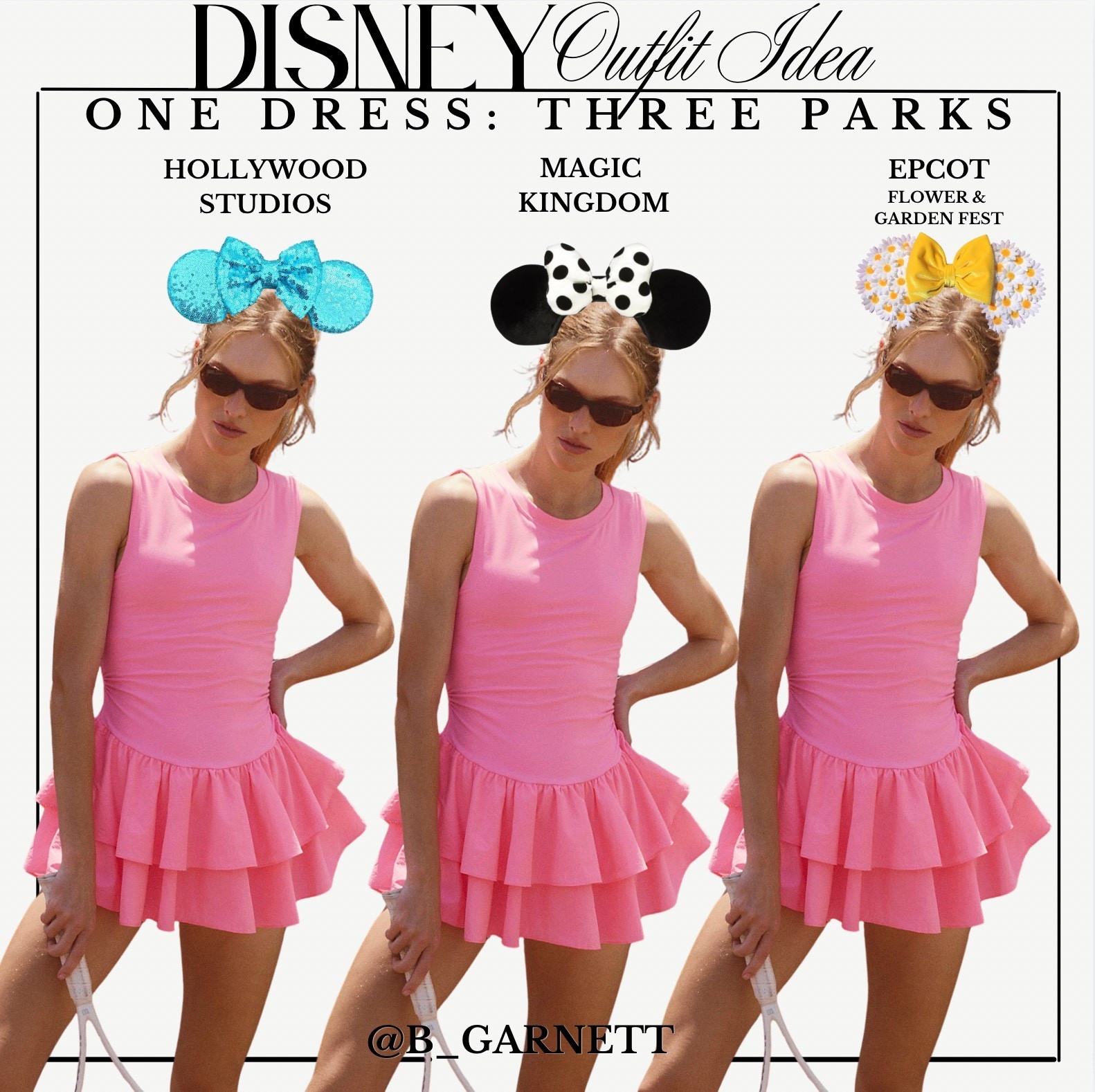 1 Tennis Dress: styled for 3 parks 

Disney Outfit | theme park outfit | WDW outfit | matching set | Mickey ears | Free people | free people movement | pink dress | Crewneck sweatshirt | new balance 530 | Amazon set | Disneyland outfit | Disney world | Disney | Minnie ears | WDW | Disney world outfit | Disneyland outfit | flower and garden festival | Epcot outfit | Hollywood studios outfit 

#LTKootd #LTKTravel #LTKFestival