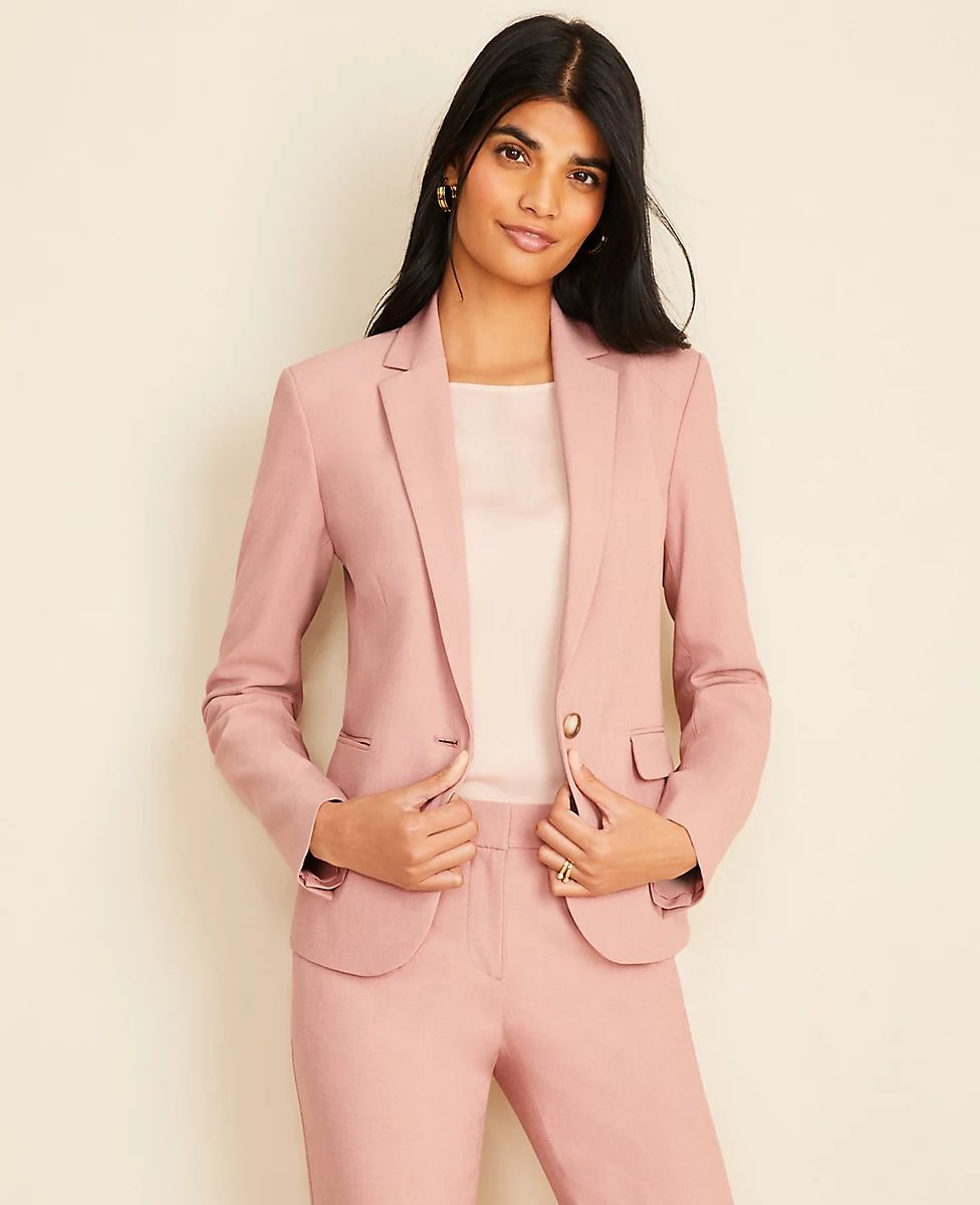 The One-Button Blazer in End On End | Ann Taylor | Ann Taylor (US)