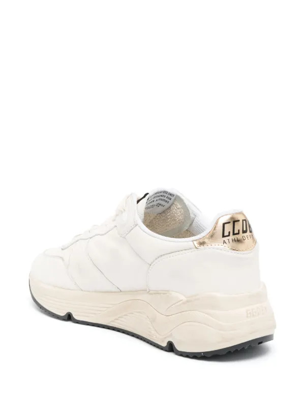 Golden Goose Running Sole Leather Sneakers | White | FARFETCH | Farfetch Global