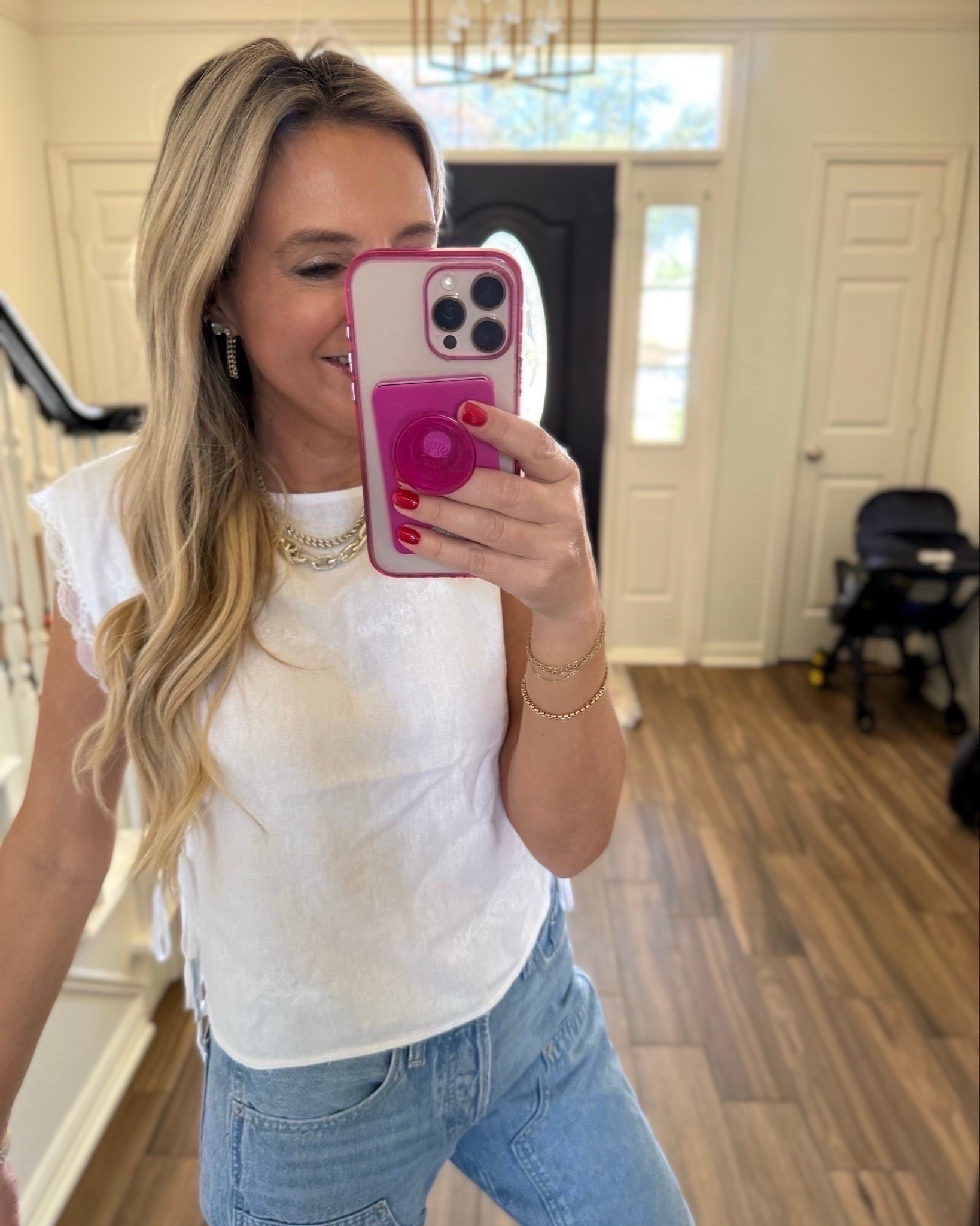 Free people lookalike top for the win wearing xs. Jeans are size 2



#LTKootd #LTKSeasonal #LTKdayinmylife