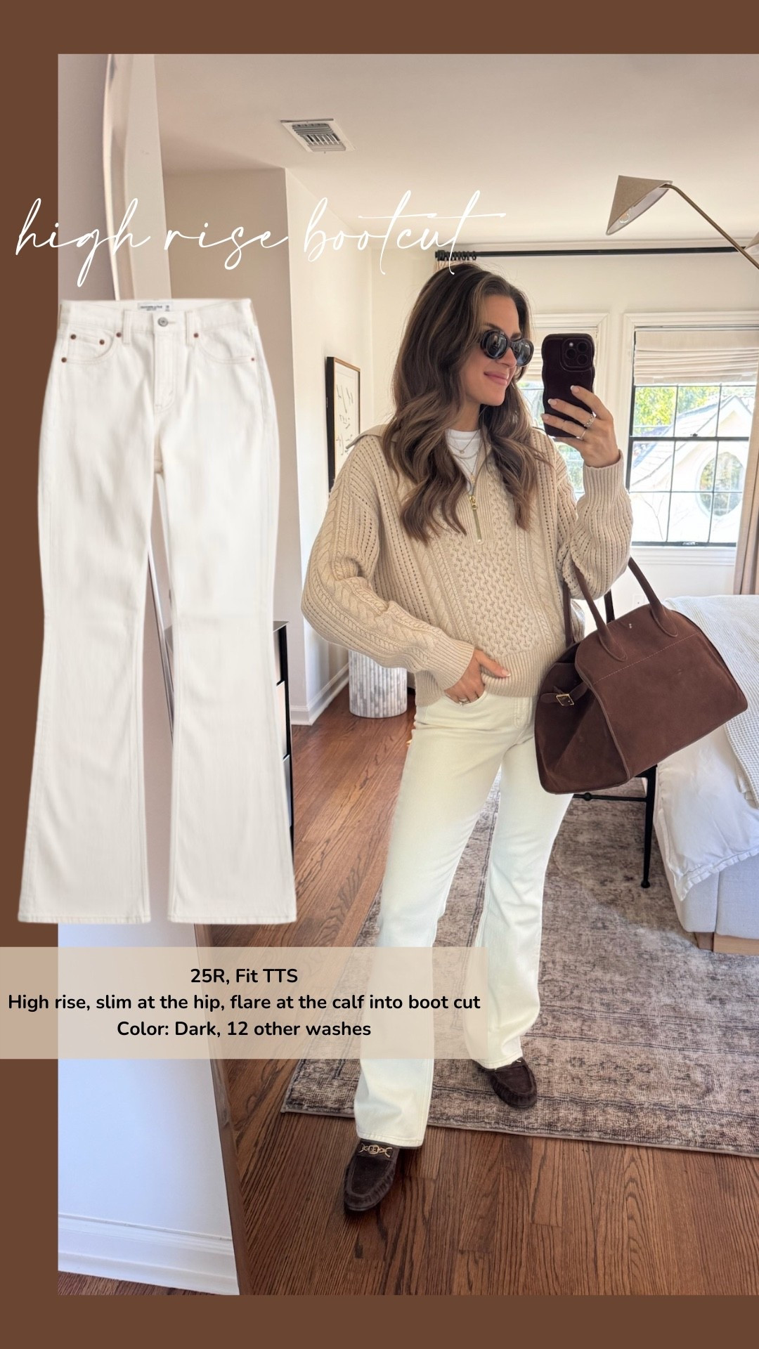 AF DENIM SALE ✨ sizing below
2. High rise boot cut 25R *also shown in white*



#LTKSaleAlert #LTKootd