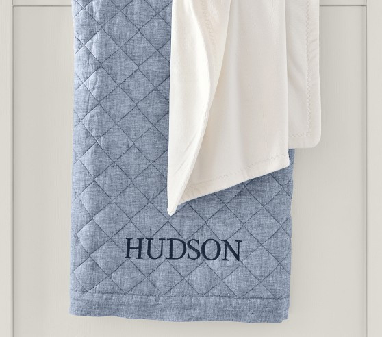 European Linen Baby Quilt | Pottery Barn Kids