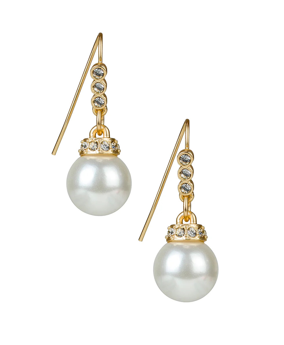 Pearl Glass Bead Drop Earrings - Holiday Charm | Patricia Nash Designs