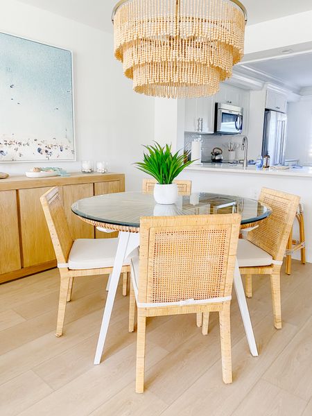Our little beach 🏝️ condo is finally finished! Coastal, dining room, coastal interior, beach house, Rattan

#LTKhome