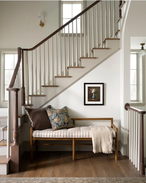 The Hindley Bench brings refined simplicity to any space with its clean lines, spindle-inspired frame, and comfortably upholstered cushion. Crafted from solid wood, its airy profile makes it versatile for an entryway, dining nook, or bedroom, blending timeless craftsmanship with effortless livability.

#LTKHome