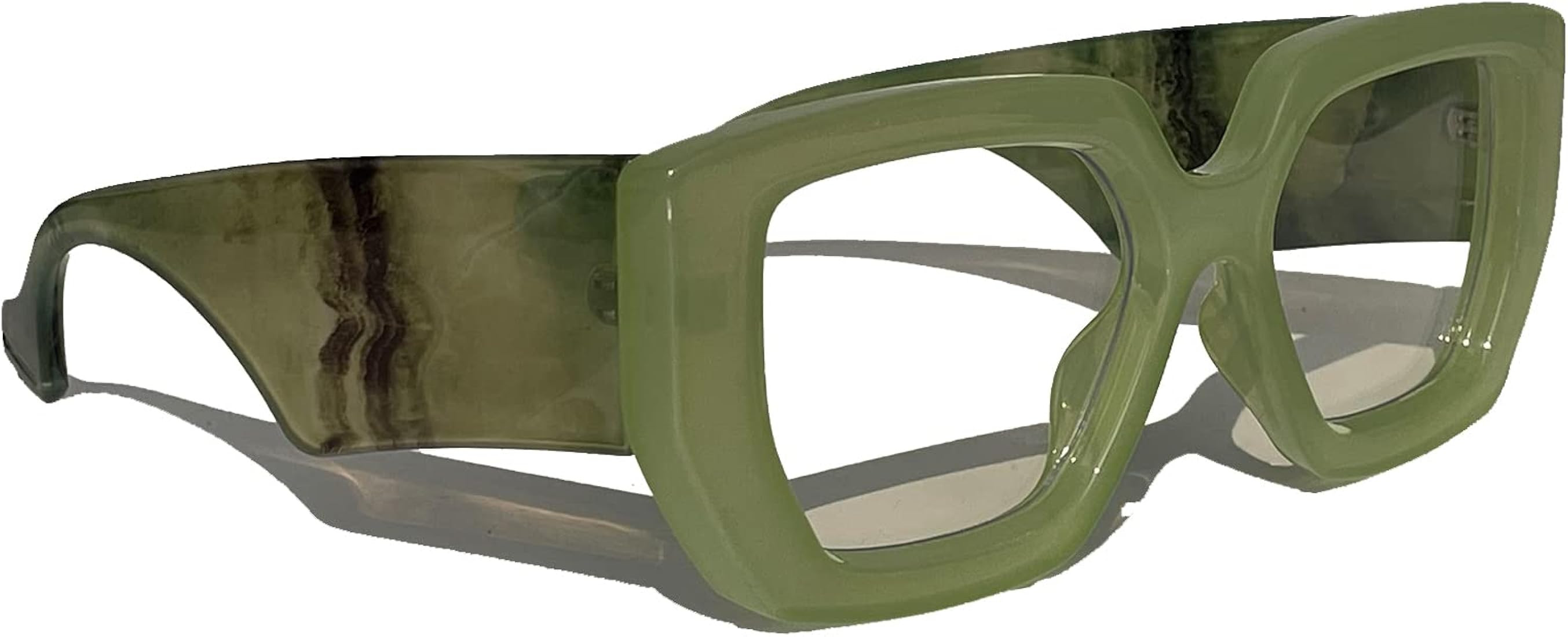 Blue Light Glasses for Women, Oversized Square Thick Acetate Frame, for Computer Glasses and Gami... | Amazon (US)