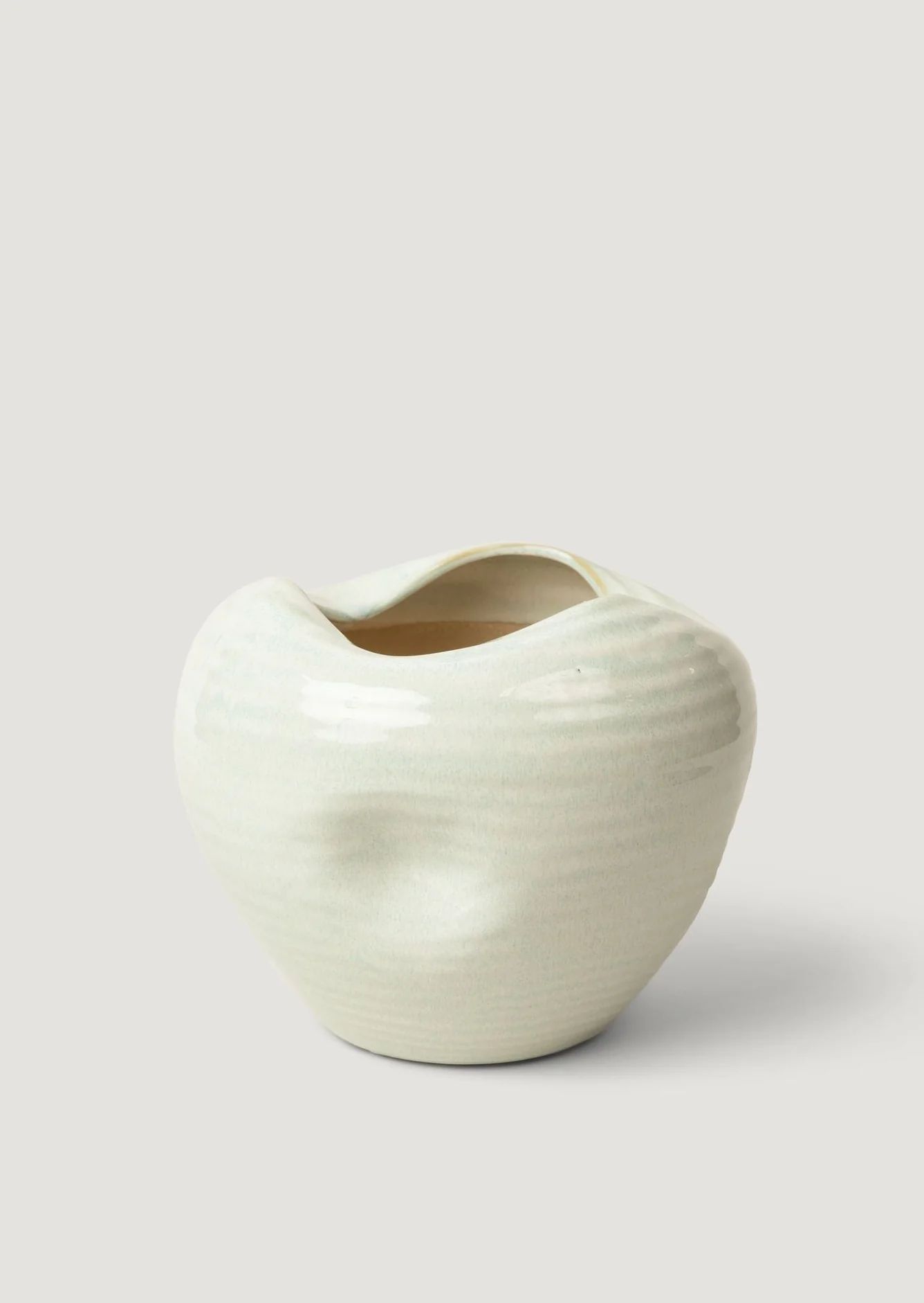 Handcrafted Ceramic Elsa Vase in Sage Glaze - 7.5" | Afloral
