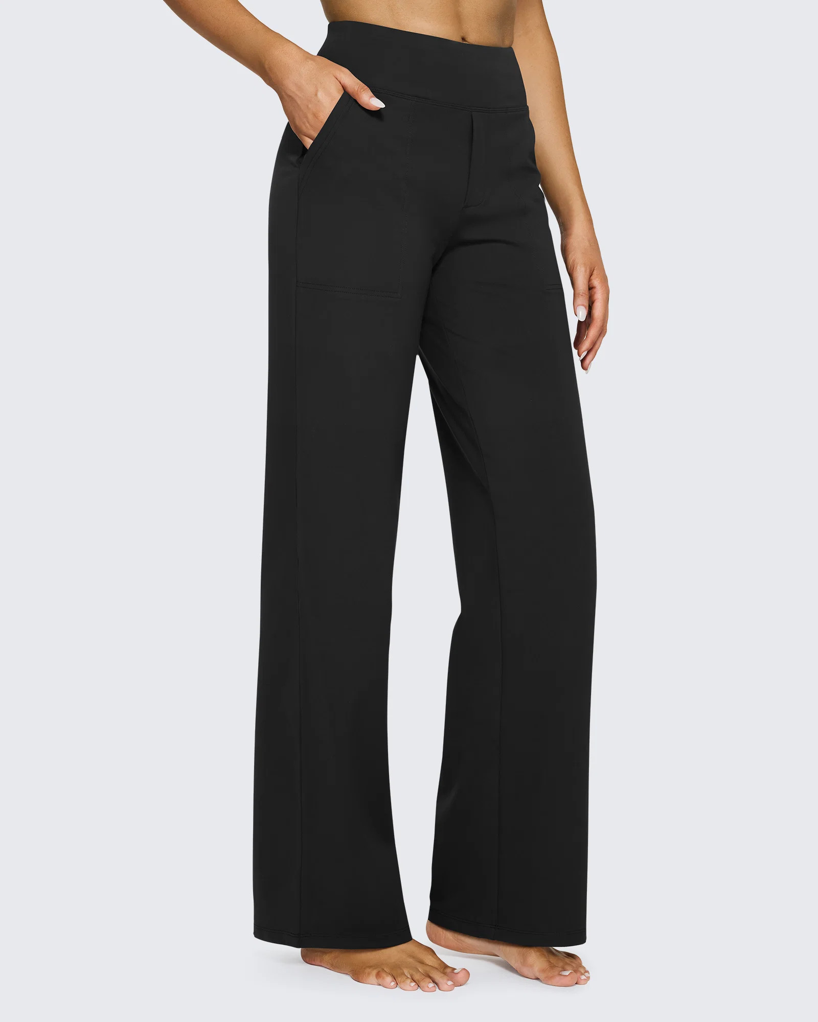 High Waisted Wide-Leg Pants Women – 31 Inseam | Office to Yoga Wear | G4Free | g4free activewear