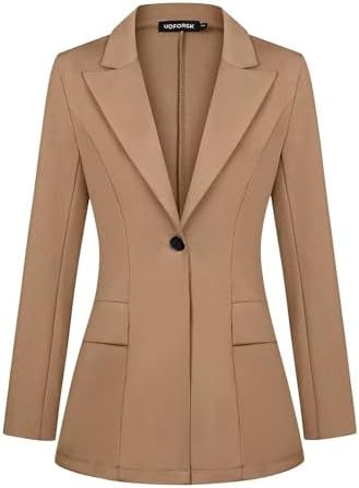 Blazers for Women Business Casual Blazer Jackets Long Sleeve Open Front Work Office Blazer Stretc... | Amazon (US)