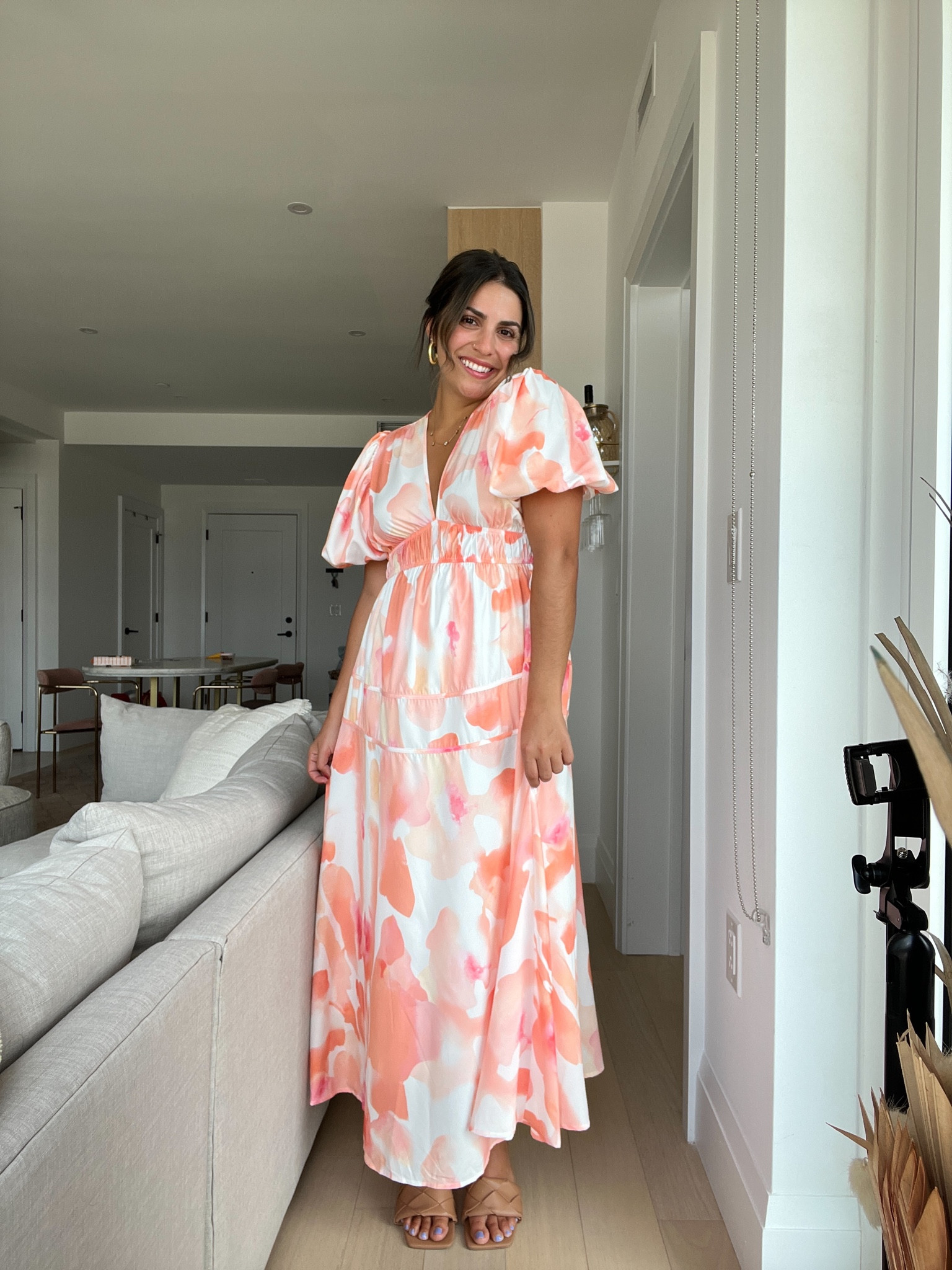 I found the perfect fall wedding guest dresses for my boho girls! I feel like a lot of formal dresses tend to look the same, so I love how different this one is! The puff sleeves are so much fun & the skirt really moves with you. I feel like this is great for any for wedding and comes in lots of colors (im wearing the 1# Pink Print). True to size & SO comfortable all highly, wearing an M! 

#LTKwedding #LTKFind #LTKunder50