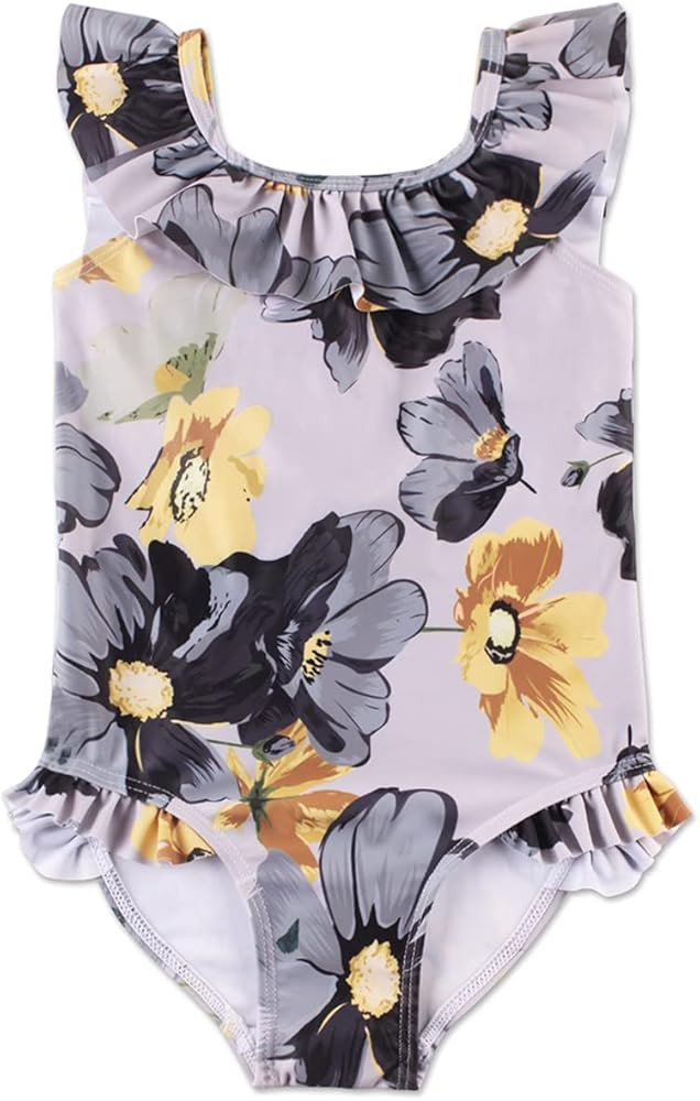 TOKI JJANG Baby Girl's One Piece Swimsuit Toddler Swimwear UPF 50+ Cute Printed Kids Beach Bathing S | Amazon (US)