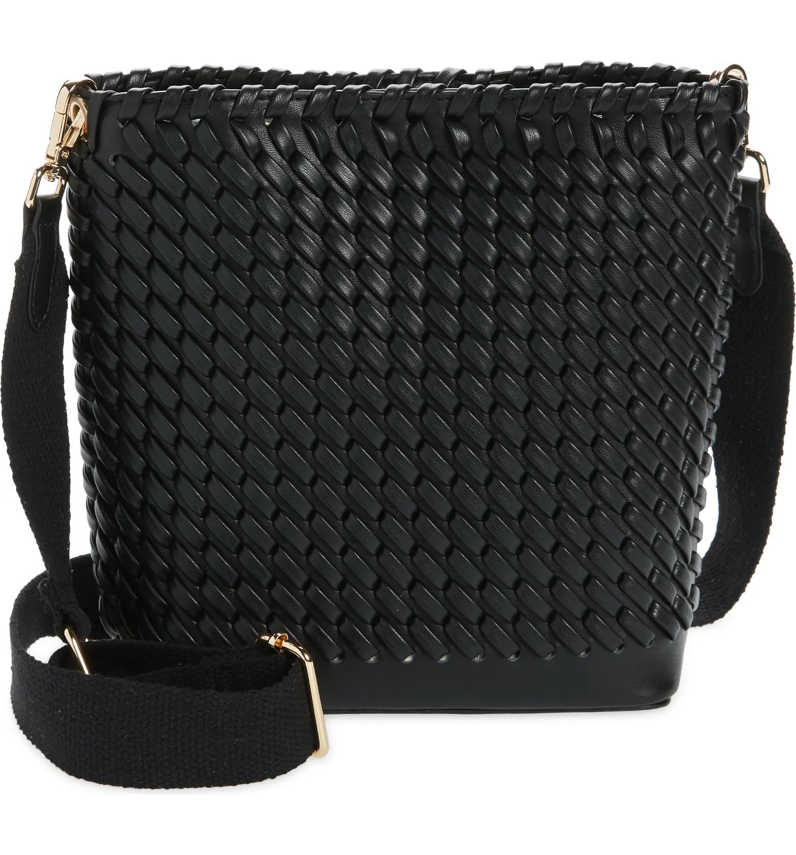 Topshop Sienna Weave Faux Leather Shoulder Bag | Nordstrom | Nordstrom