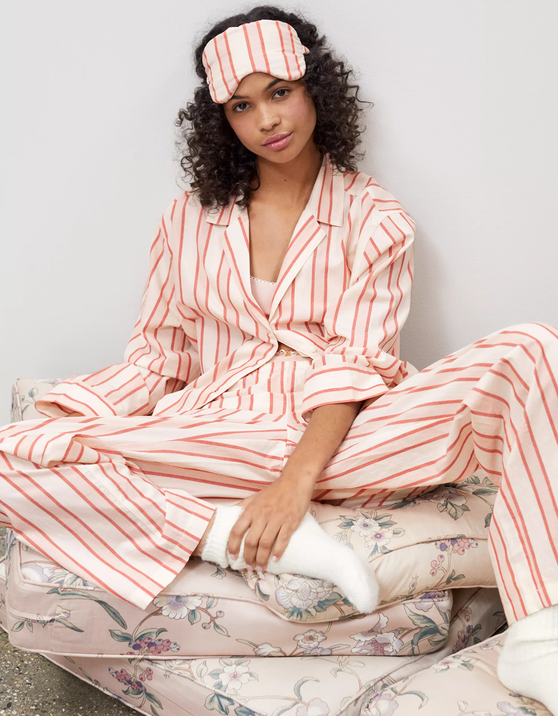 Aerie x Emily + Meritt Cotton Club Stripe Pant | Aerie
