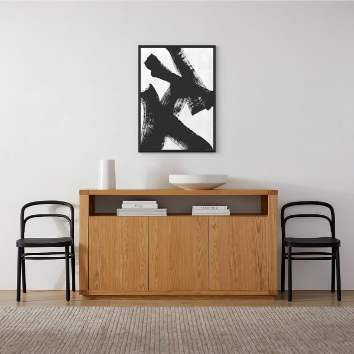 Abstract Ink Brush Framed Wall Art | West Elm (US)