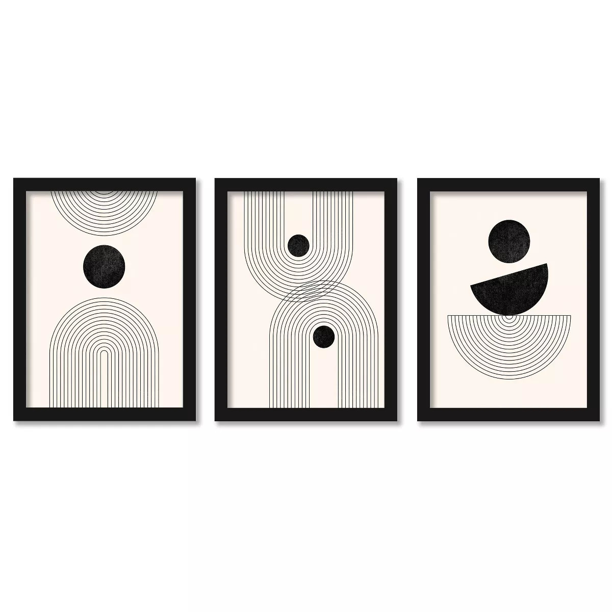 Americanflat Minimal Arches by Tetyana Karankovska - 3 Piece Gallery Framed Print Art Set | Target