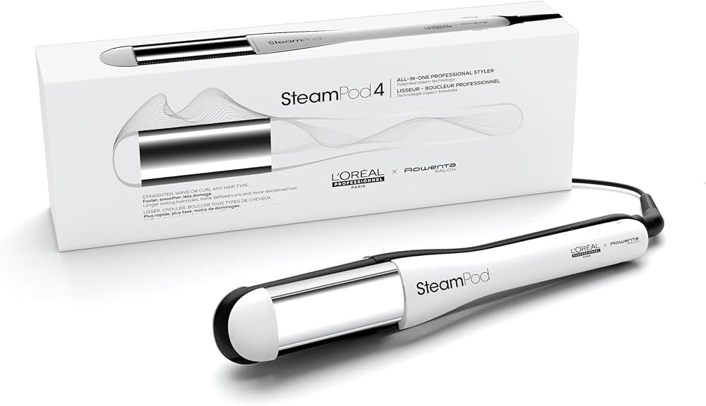 L'Oréal Professionnel SteamPod 4.0, Steam Hair Straightener & Styling Tool, Smoother Hair, Less ... | Amazon (CA)