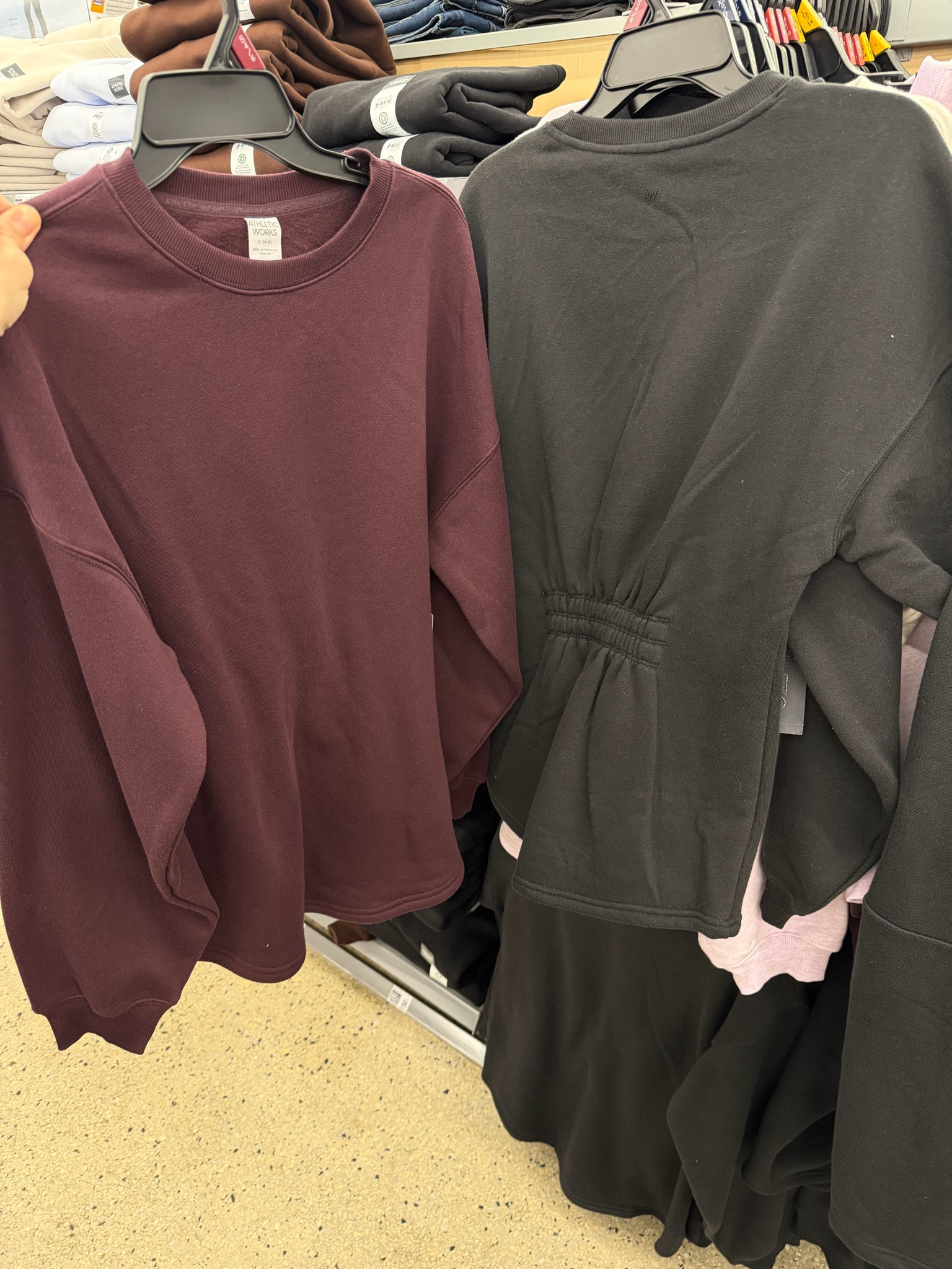 Walmart cinched waist sweatshirts, comfy warm and unique! Matching pants too. Fit tts, I did a small. #walmartfashion