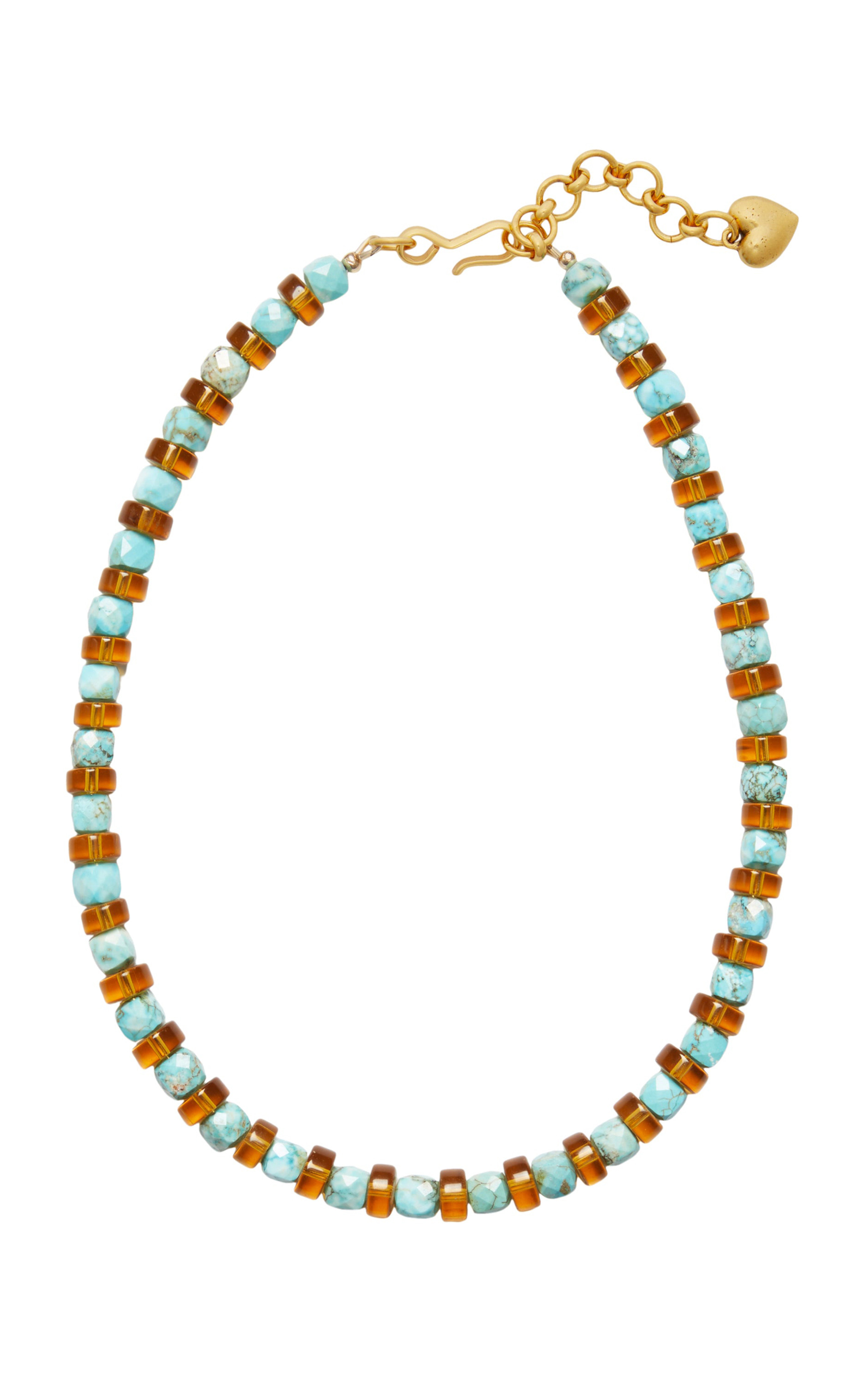 Astrid 24K Gold-Plated Turquoise Necklace | Moda Operandi (Global)