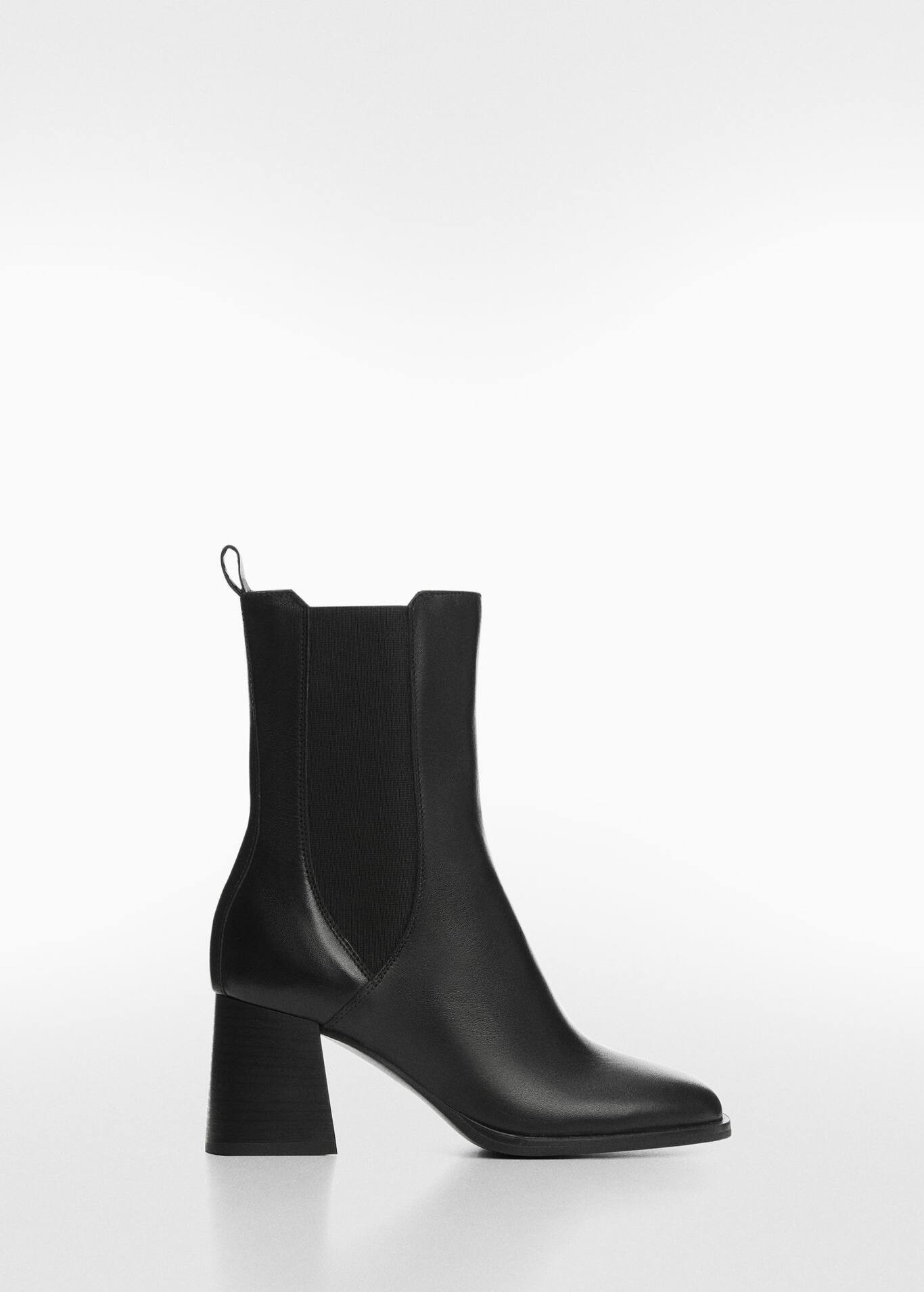 Heel leather ankle boot -  Women | Mango USA | MANGO (US)