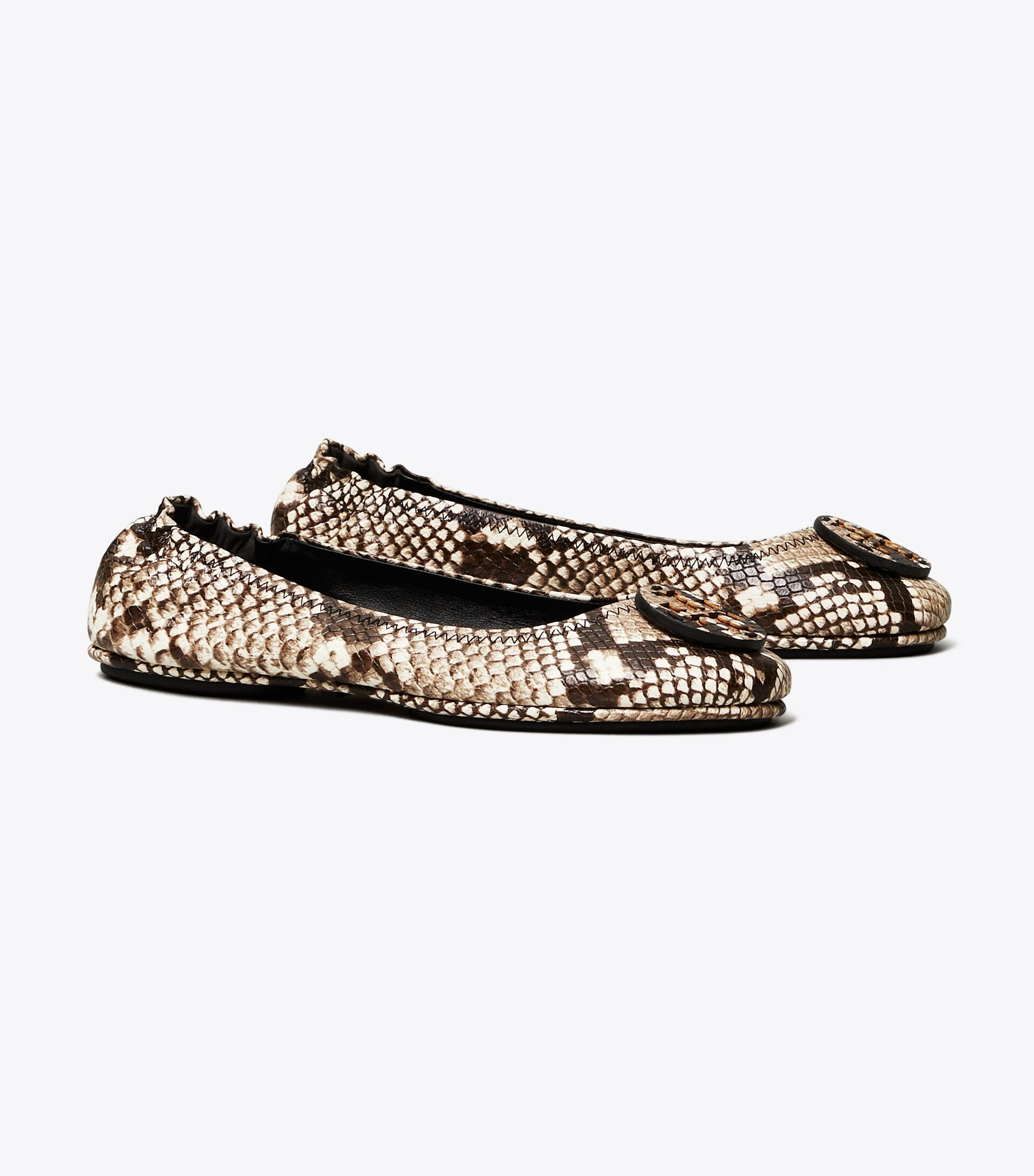 Minnie Travel Ballet Flat, Embossed Leather | Tory Burch (US)