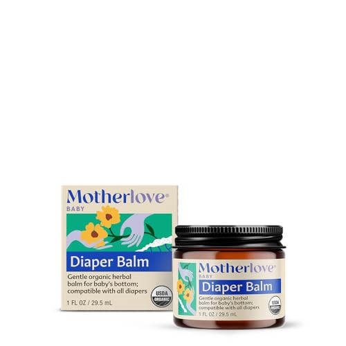 Motherlove Diaper Balm (1 oz) Organic Herbal Diaper Rash Cream—Cloth Safe, Zinc Oxide- Petroleum-Free—Ideal diaper Bag Size | Amazon (US)