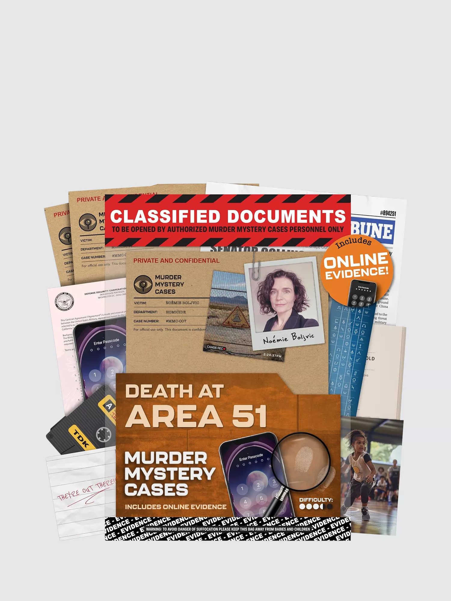 Lucky Egg Death At Area 51 Escape Room Board Game | John Lewis (UK)