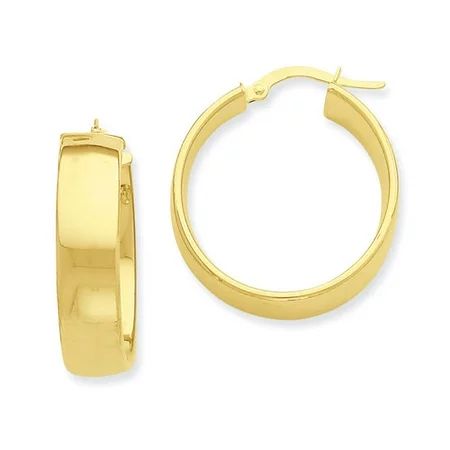 Primal Gold 14 Karat Yellow Gold Hoop Earrings | Walmart (US)