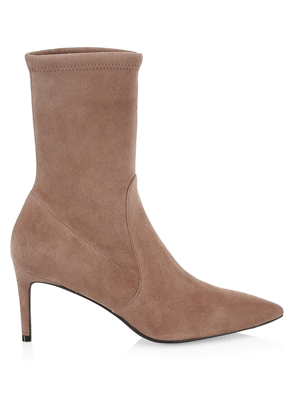 Stuart Weitzman Women's Wren Suede Sock Boots - Taupe - Size 6 | Saks Fifth Avenue