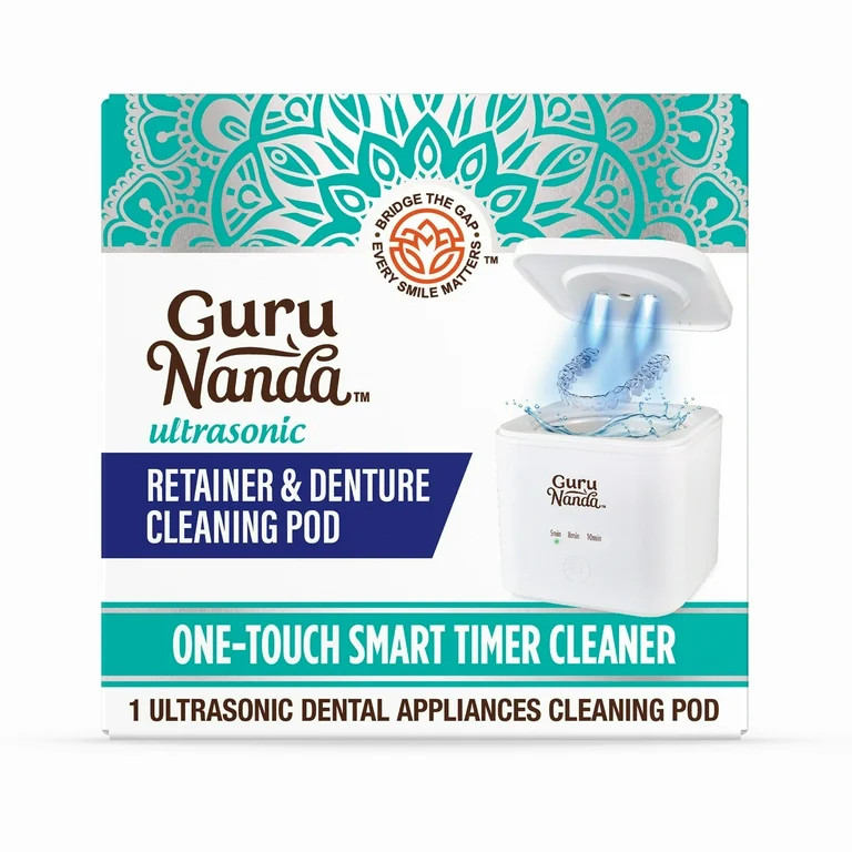 GuruNanda Retainer & Aligner Cleaning Pod for Retainers, Dentures, Mouthguards, Aligners- 3 Modes... | Walmart (US)
