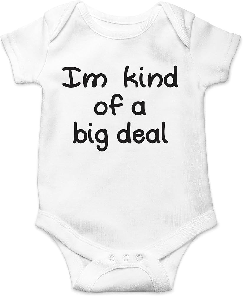 AW Fashions I'm Kind Of A Big Deal Baby Bodysuit Funny Cute Romper Clothing Newborn Boys & Girls ... | Amazon (US)