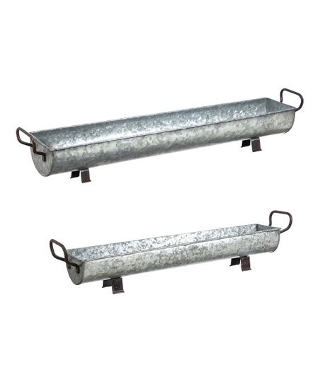love this product
    
    heart icon
    




				Galvanized Long Trough - Set of Two | Zulily