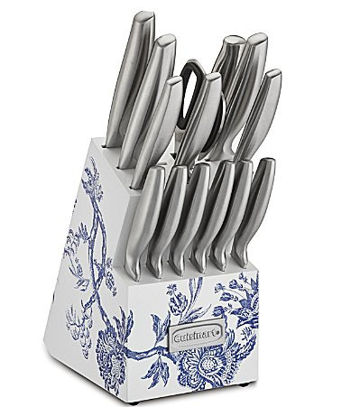 Cuisinart Caskata 15-Piece German Stainless Steel Cutlery Block Set | Dillard's