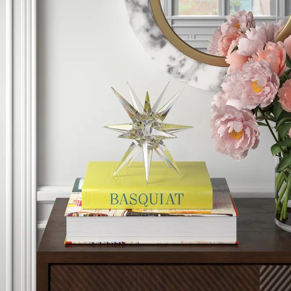 Simeon Contemporary Crystal Glass Star Sculpture | Wayfair Professional