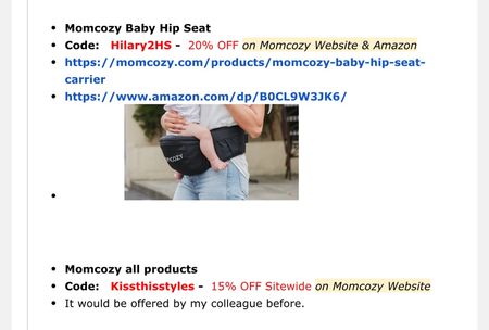 Momcozy discount code on Amazon. My code Kissthisstyles will always work on the Momcozy website. I have listed another Momcozy Amazon sale item on the next listing too.

Momcozy sale
Momcozy on Amazon 


Momcozy must haves
Traveling with baby
Momcozy discount code 
Mom baby hacks 
First time mom must haves 
Momcozy discount code
Portable fan
Hip carrier for baby 
Portable milk, warmer milk 
lactation massager
Breast pillow 
Breast-feeding pillow
Portable breast pump


#LTKBump #LTKTravel #LTKBaby