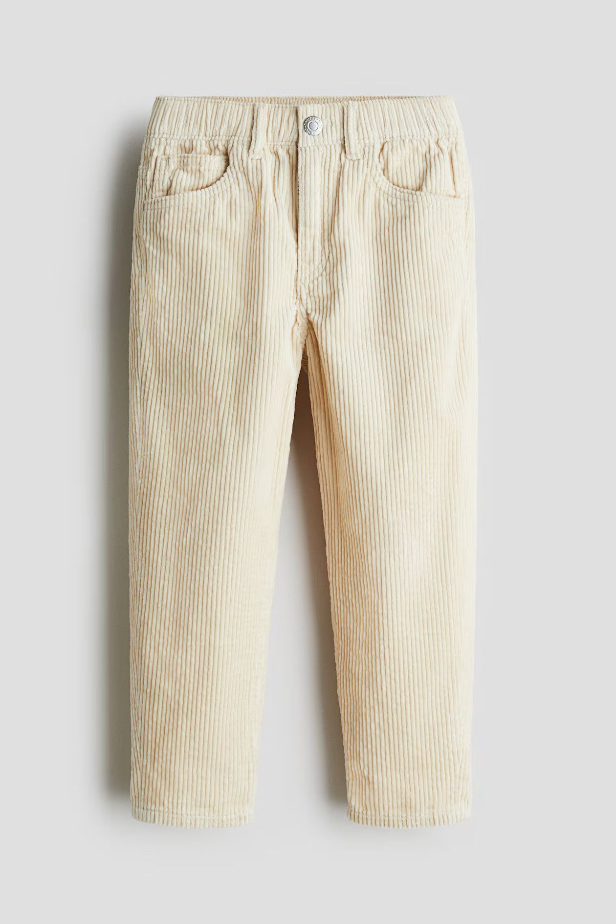 Light beige Cotton Corduroy Pants | H&M (US + CA)