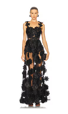 Bronx and Banco Rosalie Noir Gown in Black from Revolve.com | Revolve Clothing (Global)