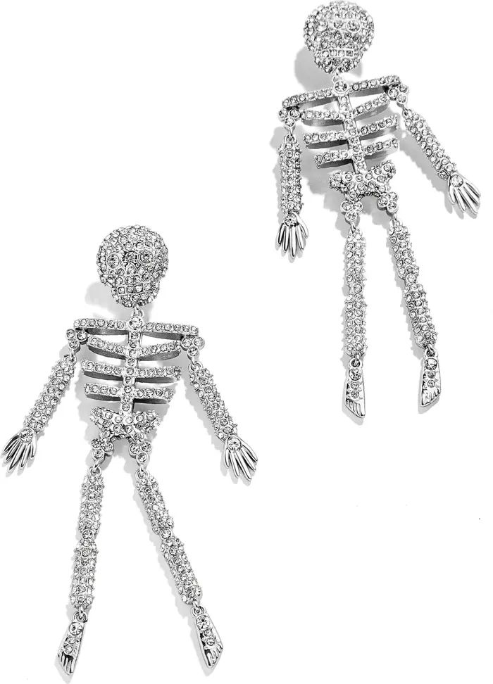 BaubleBar Halloween Bone to Pick Skeleton Drop Earrings | Nordstrom | Nordstrom