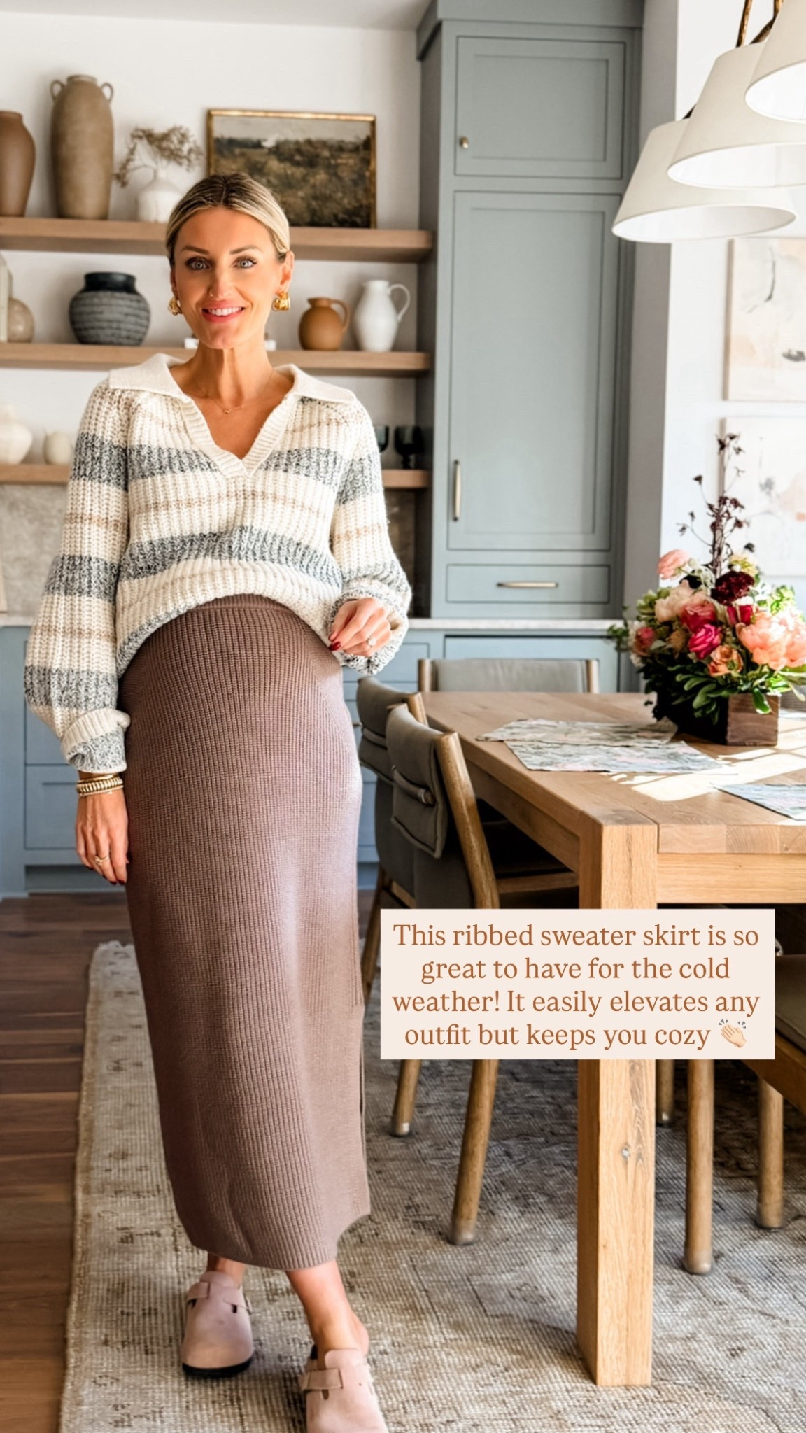 So many ways to style this ribbed sweater skirt! I love that it looks elevated while still keeping you cozy! 

Loverly Grey, Loft, ribbed skirt, sweater skirt, neutral skirt, midi skirt, winter fashion, holiday outfit ideas 

#LTKHoliday #LTKFindsUnder100 #LTKGiftGuide