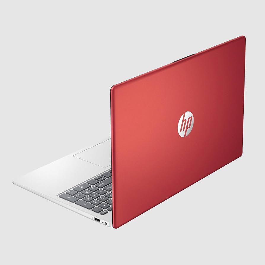 HP 15.6", Laptop Intel Pentium Processor 4GB RAM, 128GB UFS, Scarlet Red, Windows 11, 15-fd0083wm... | Amazon (US)