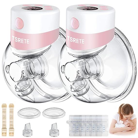 Breast Pump,Double Wearable Breast Pump,Electric Hands Free Breast Pumps with 2 Modes,9 Levels,LC... | Amazon (US)
