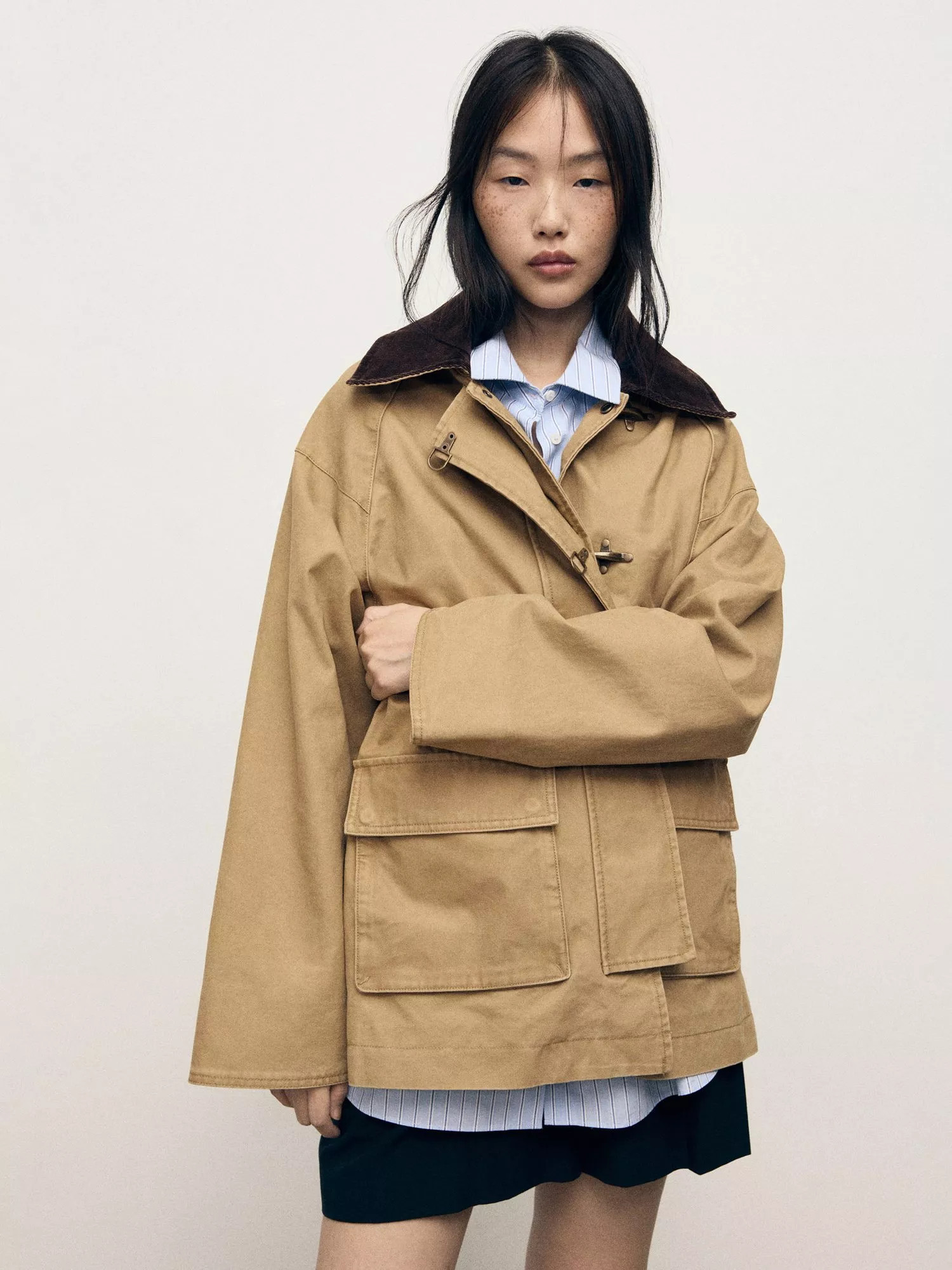 Mango Fire Barn Jacket, Medium Brown | John Lewis (UK)